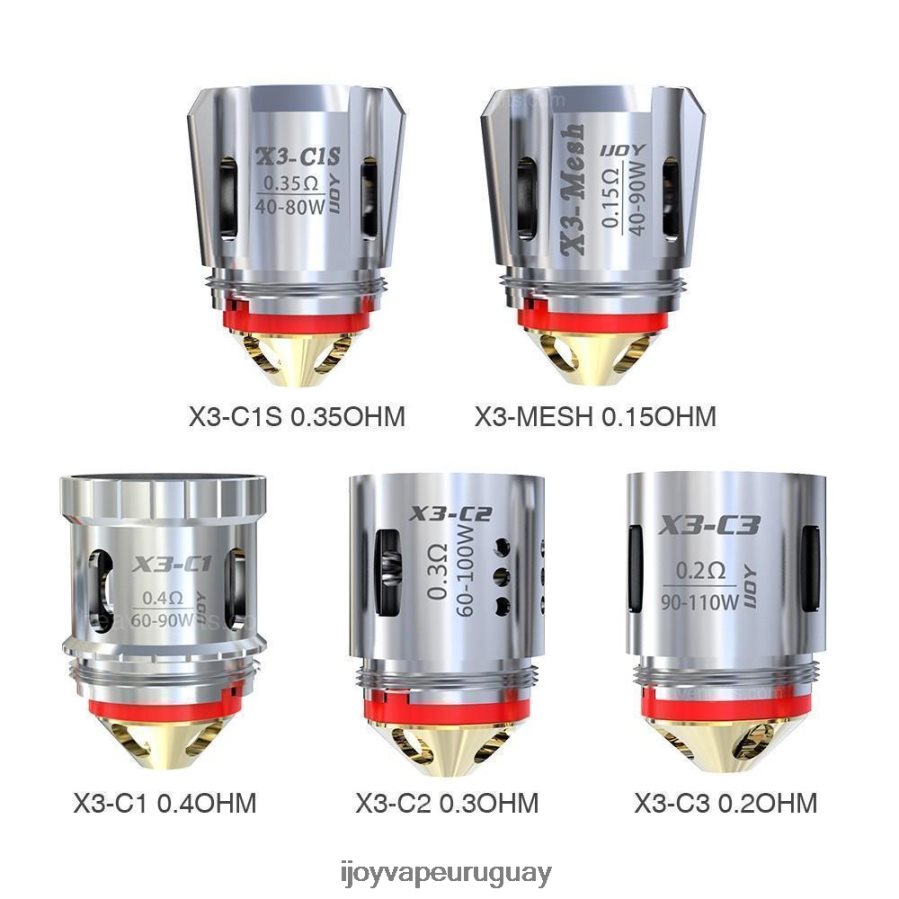 iJOY Disposable Vape Flavors - iJOY Captain x3 bobinas de repuesto (paquete de 3) N20LL109