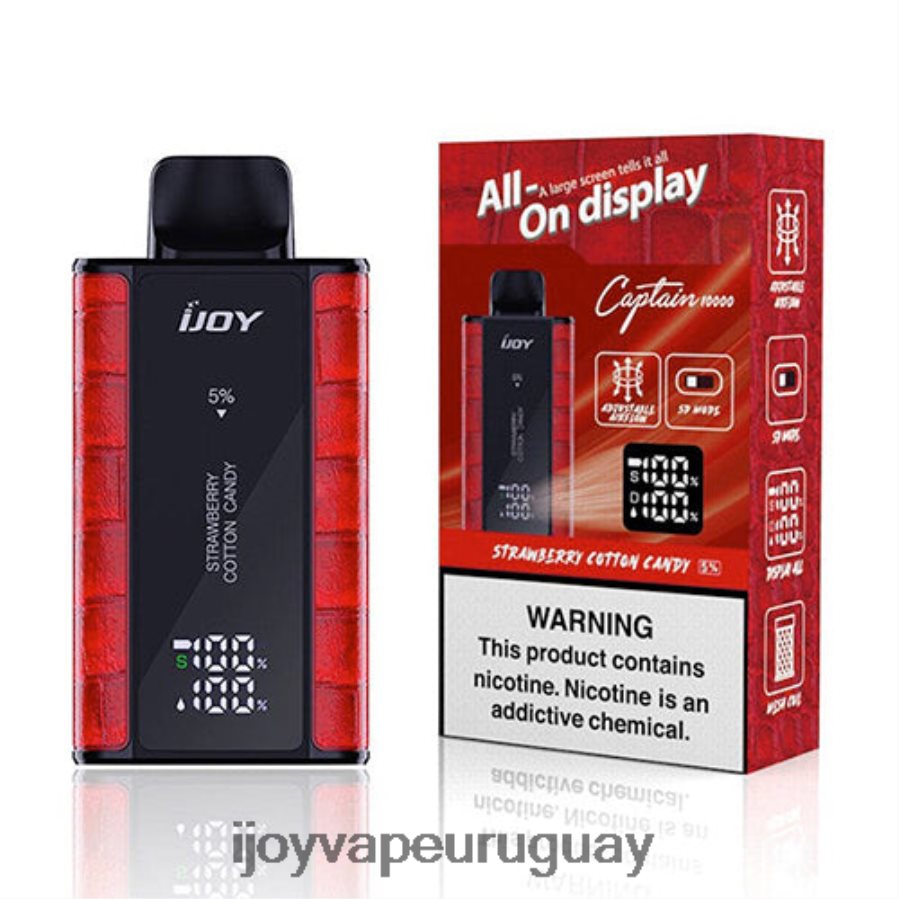 iJOY Vape Review - iJOY Bar Captain desechable N20LL95 algodón de azúcar de fresa