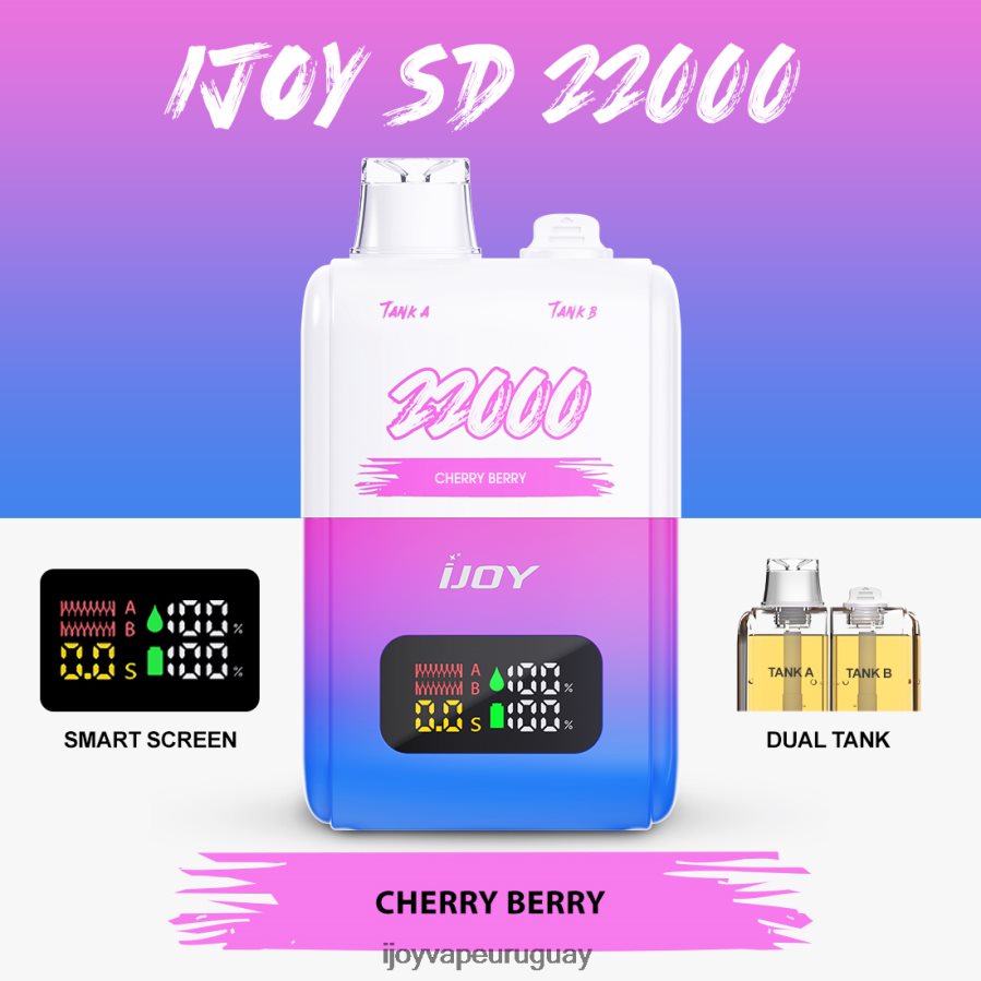 iJOY Disposable Vape Price - iJOY SD 22000 desechable N20LL150 Cereza